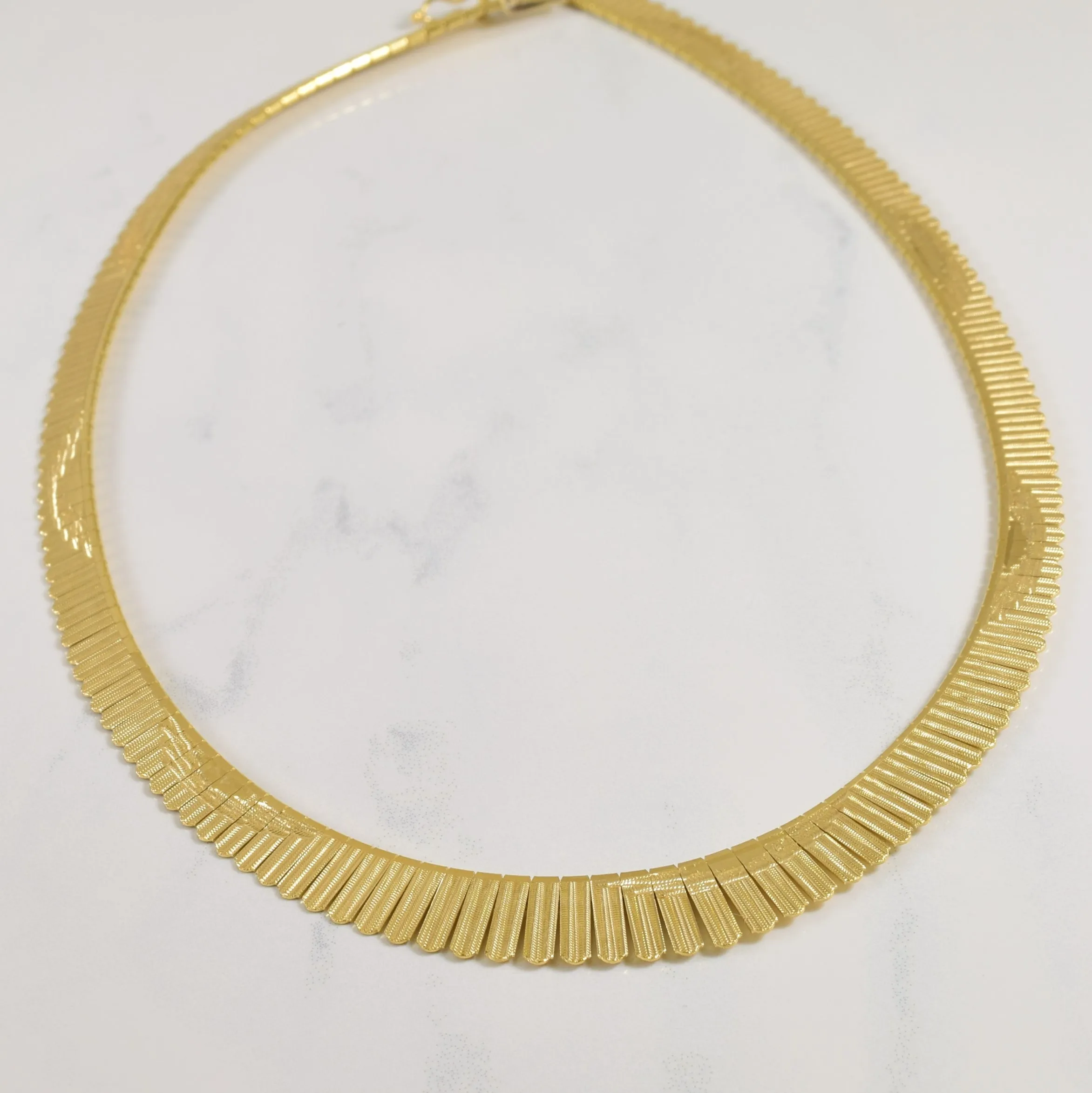 18k Yellow Gold Fancy Chain | 16.5" | Gentle Accent