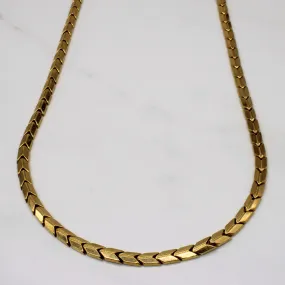 18k Yellow Gold Fancy Link Chain | 16" | Understated Style