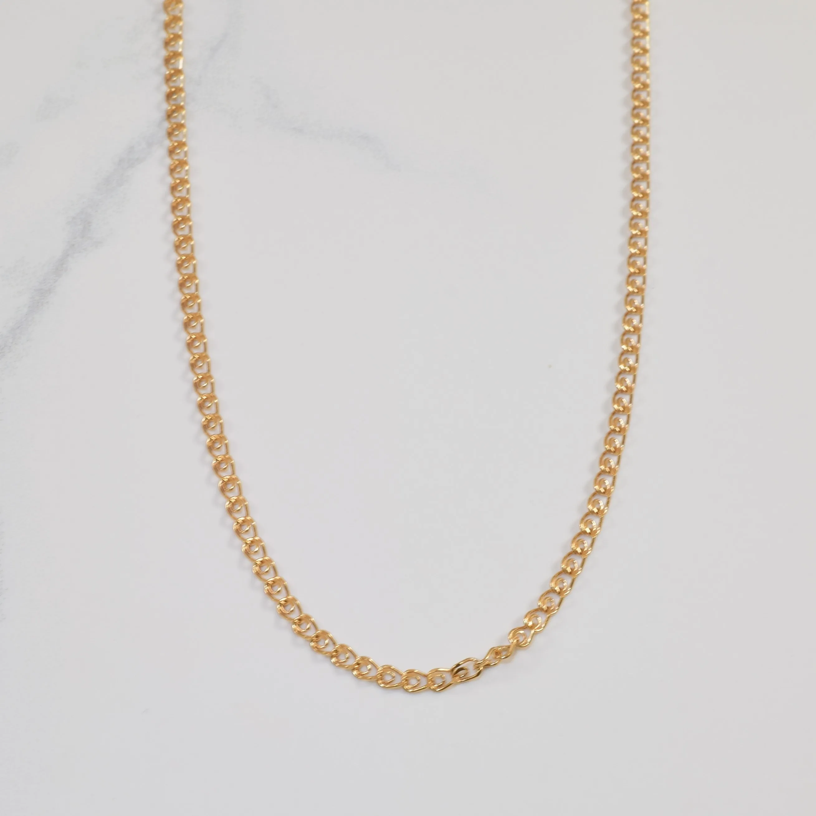 Wedding Ready Allure Detail 18k Yellow Gold Fancy Link Chain | 24" |