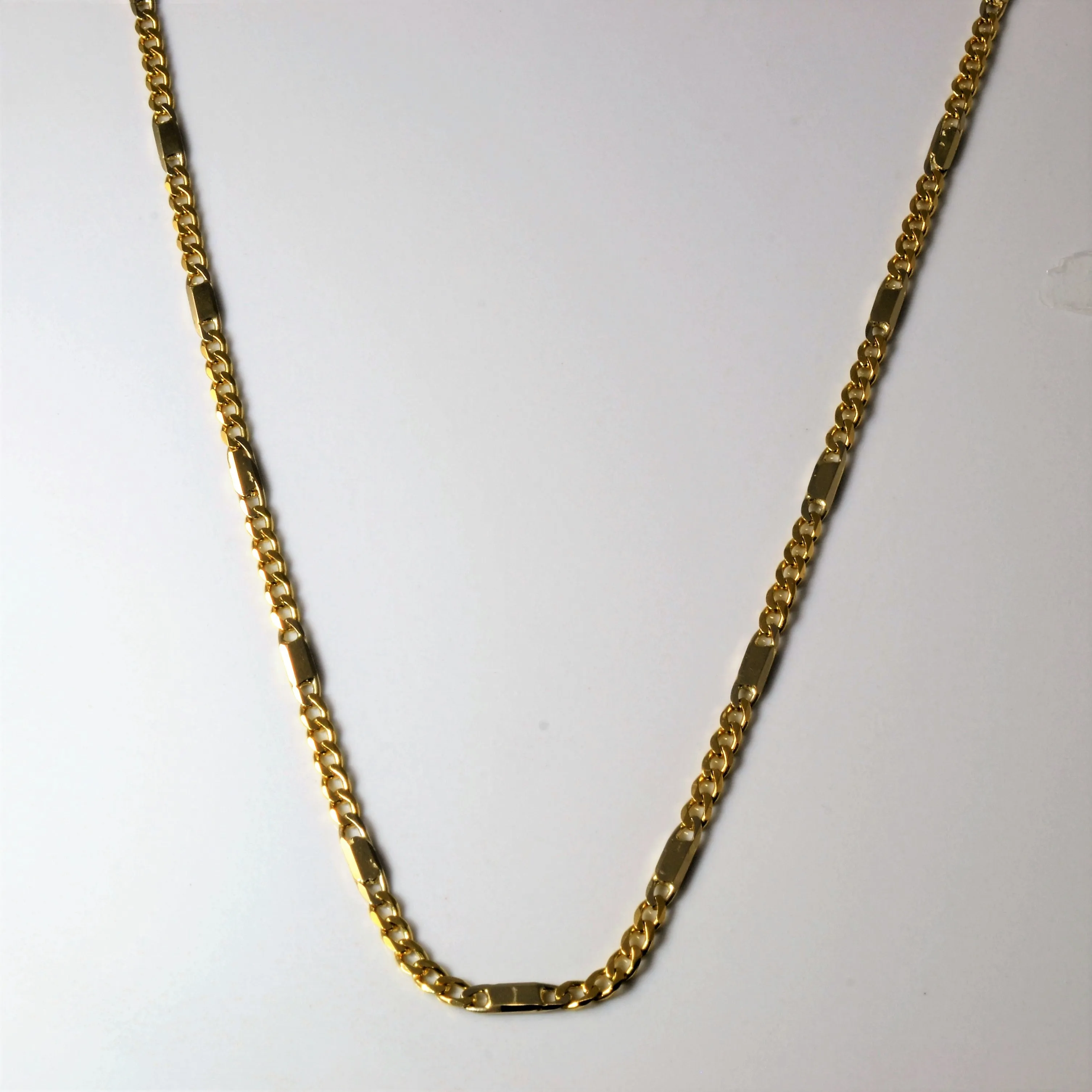 18k Yellow Gold Figarucci Chain | 23" | Daily Details Shimmer Light