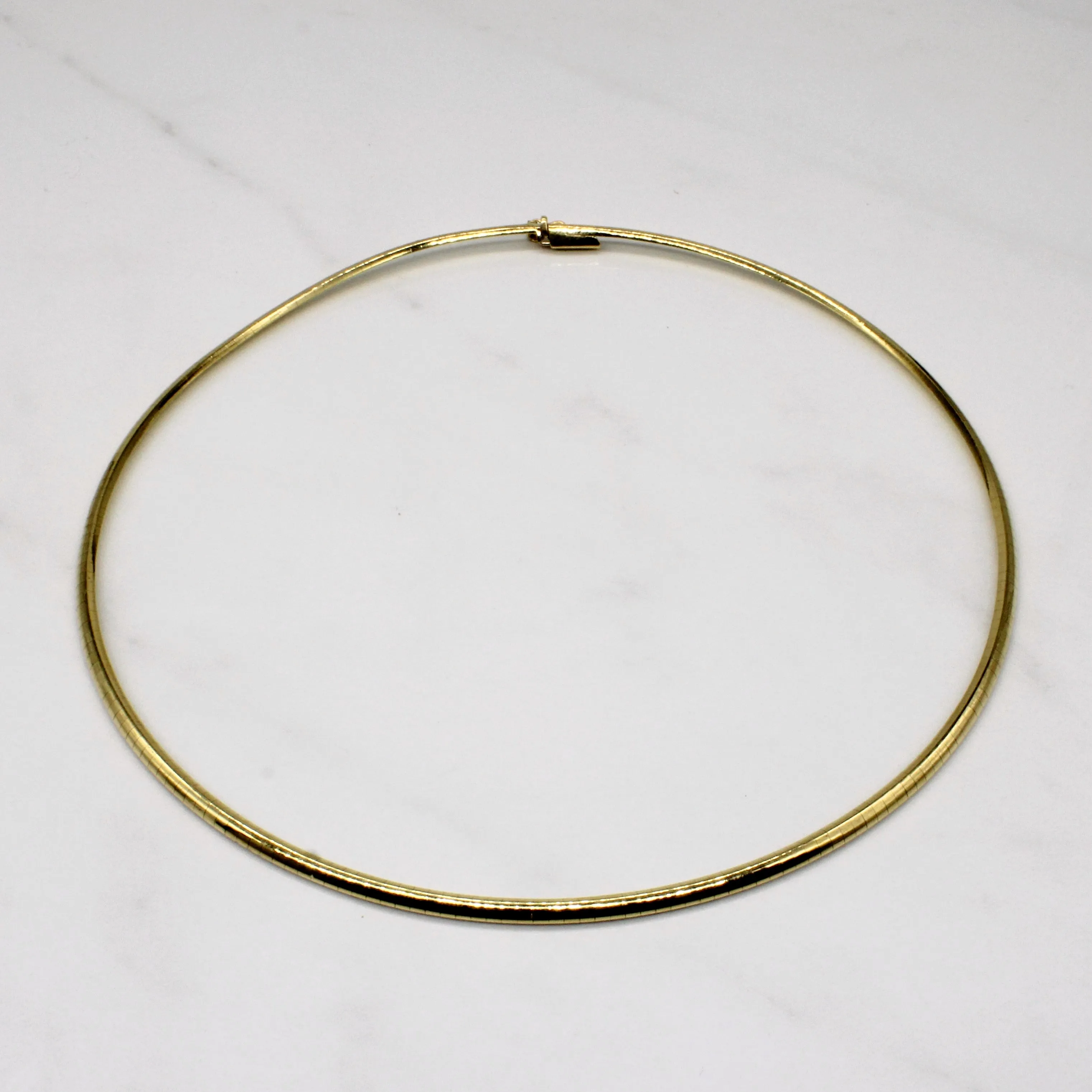 Simple Style 18k Yellow Gold Necklace | 16" |