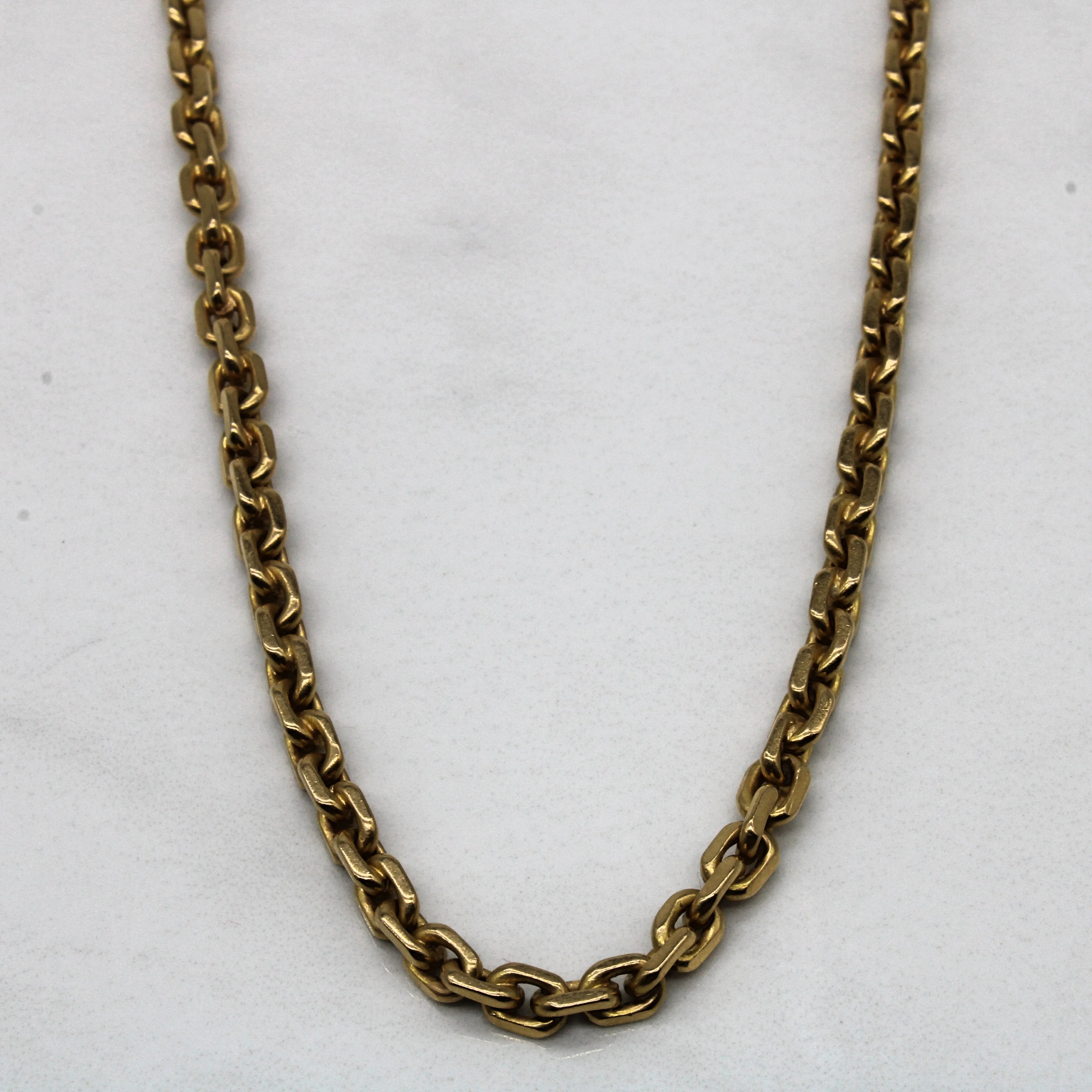 18k Yellow Gold Oval Link Chain | 22" | Timeless Radiance