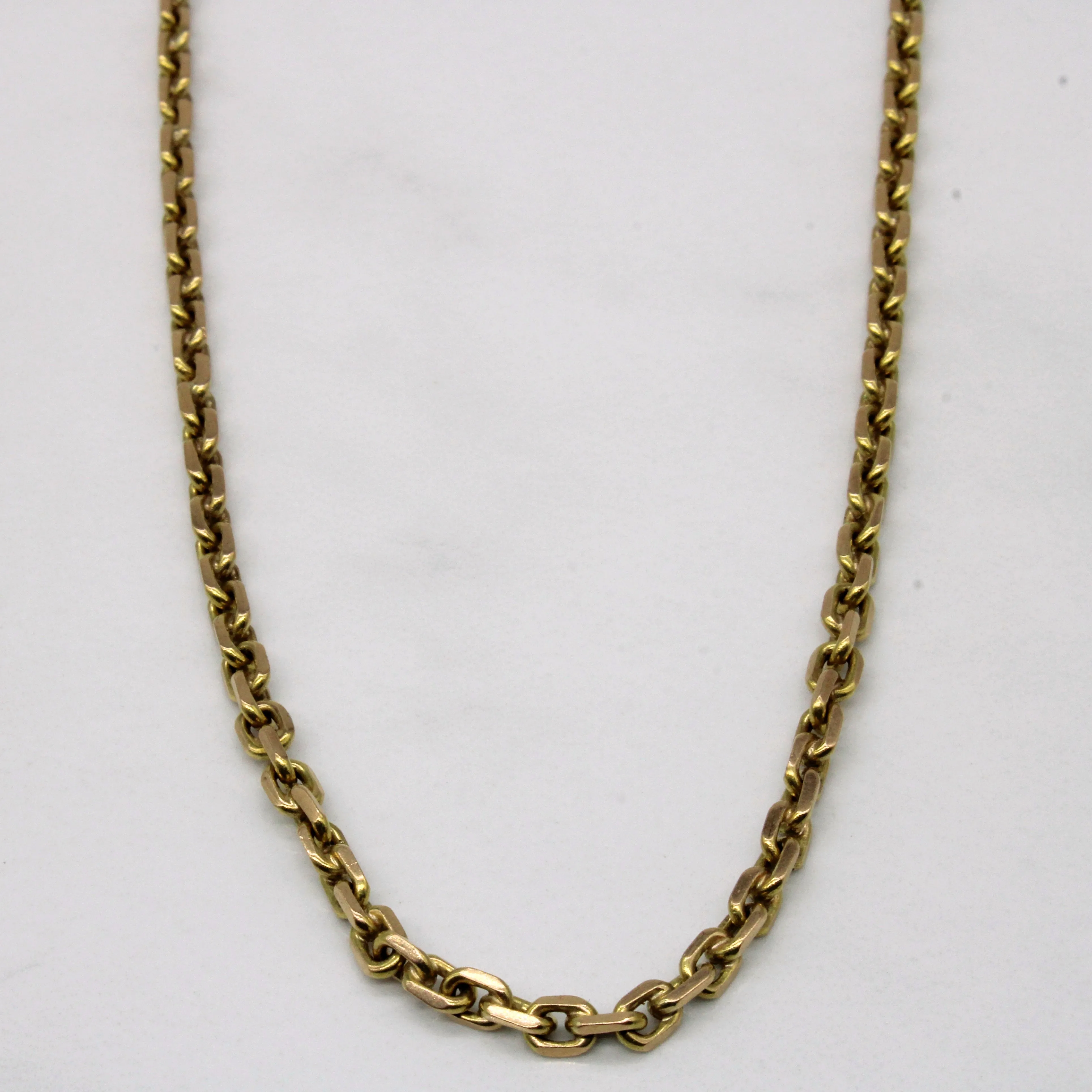 Daily Fashion Refined Taste 18k Yellow Gold Oval Link Chain | 24" |