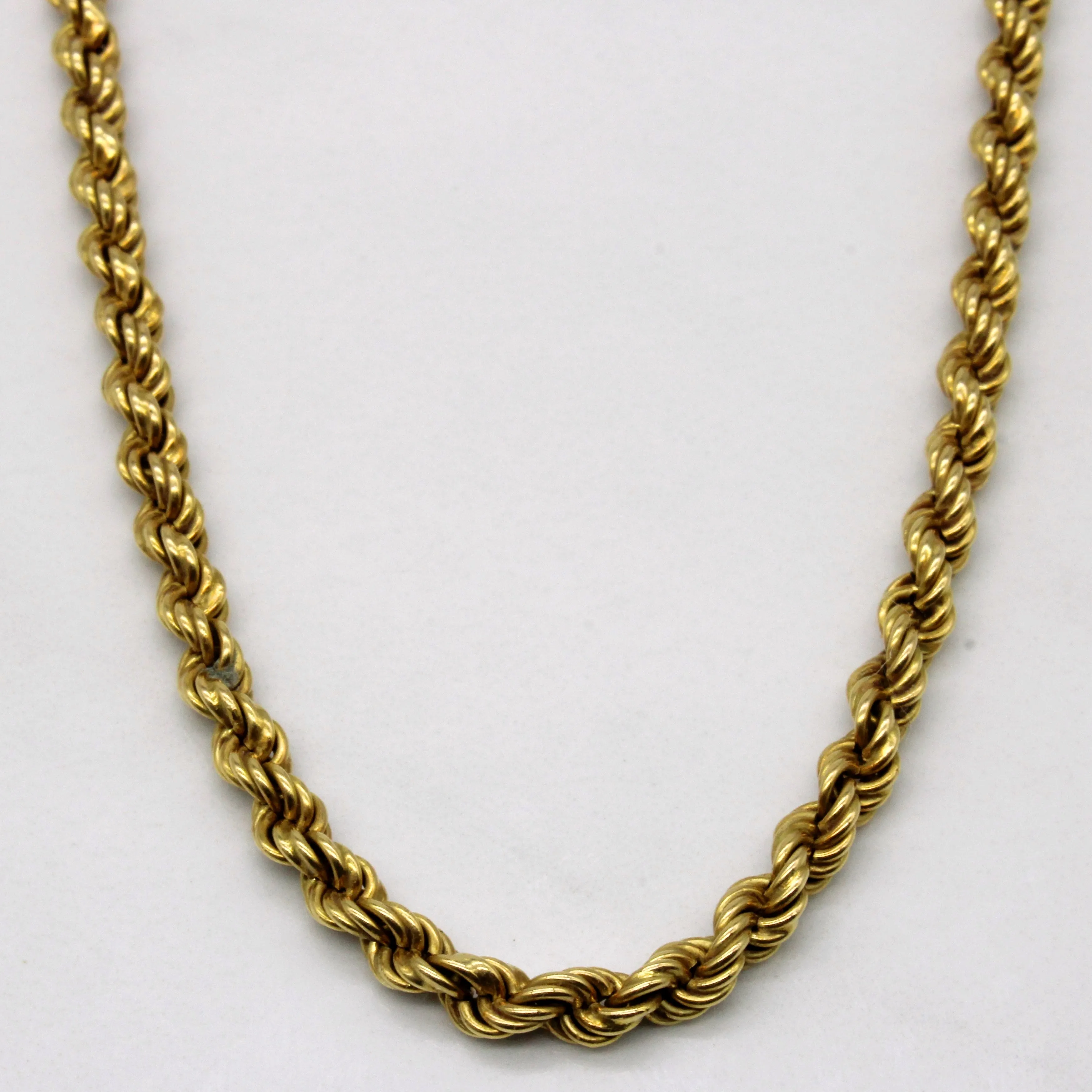 Delicate Glow 18k Yellow Gold Rope Chain | 25" |