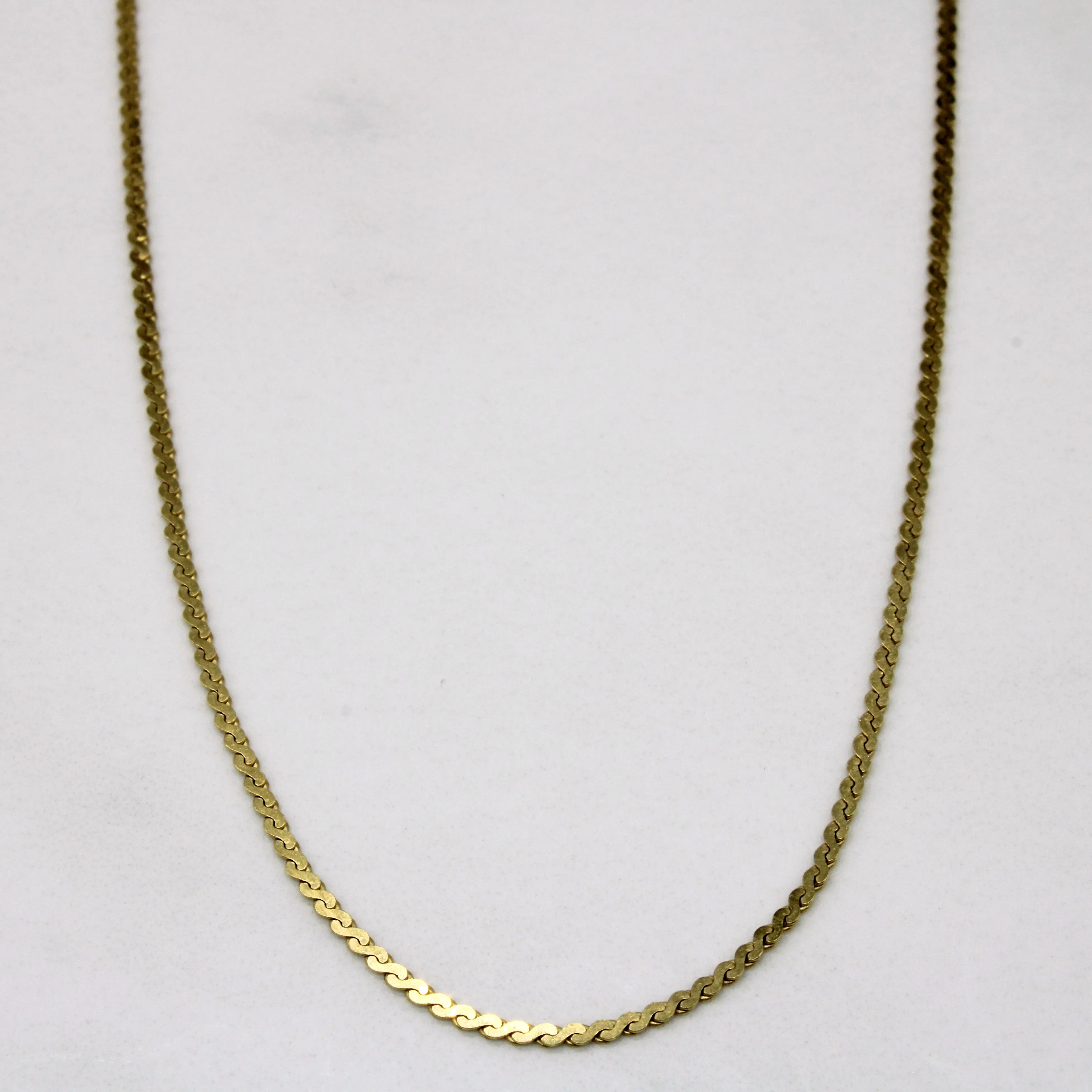 Classic Vibe 18k Yellow Gold S Link Chain | 24" |