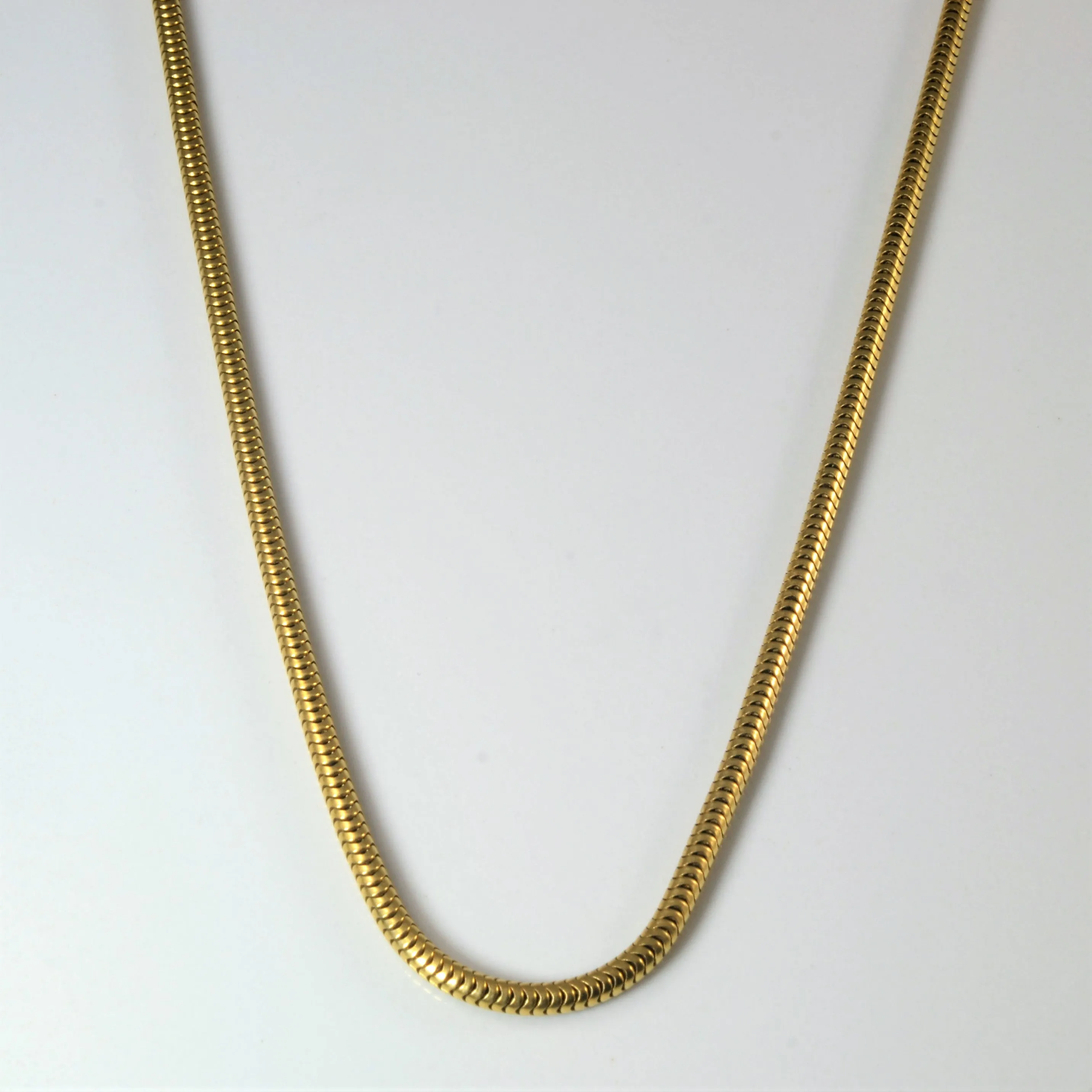 Refined Piece Night Spark 18k Yellow Gold Snake Chain | 22.5" |