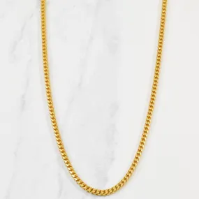 Understated Spark 18k Yellow Gold Wheat Chain | 18" |