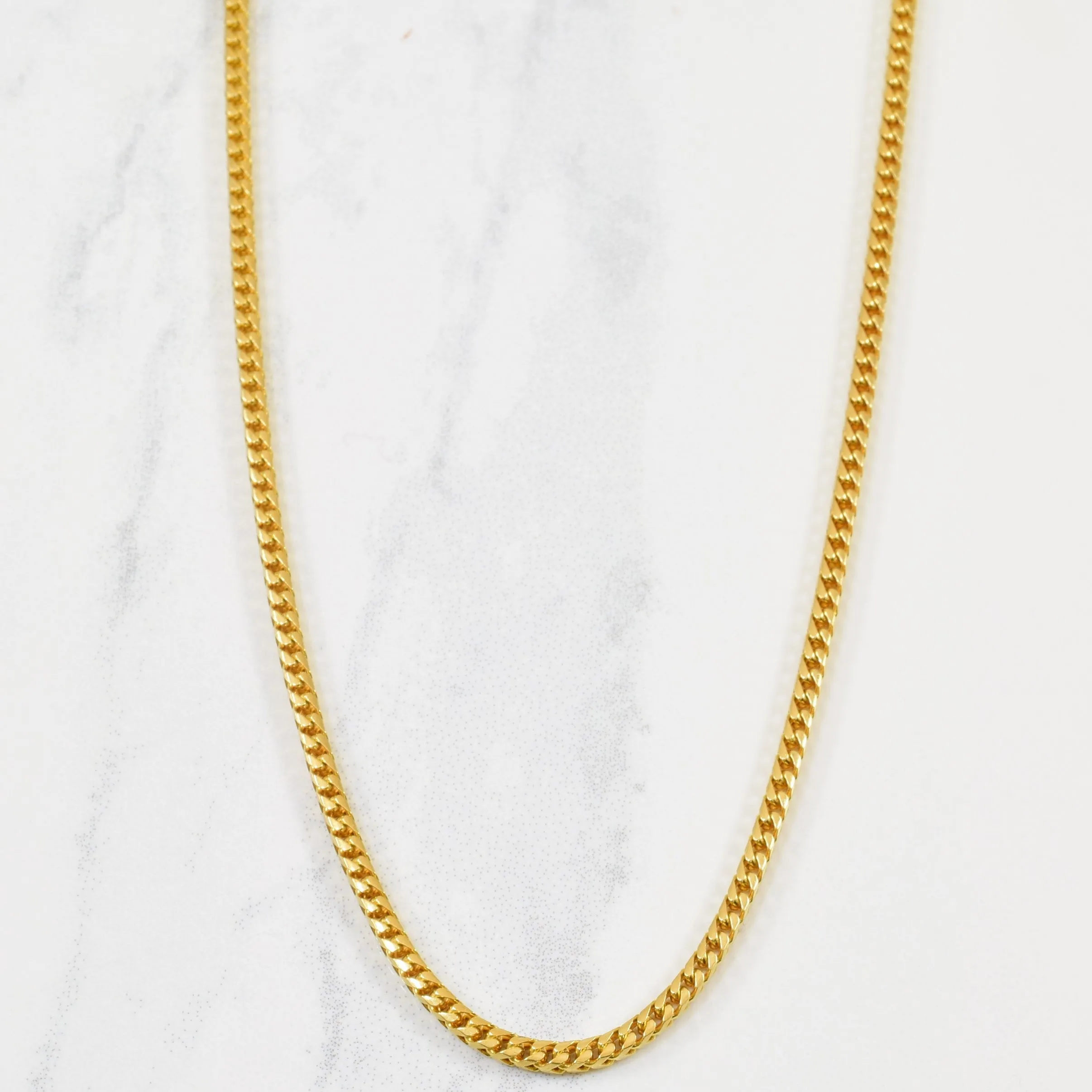 Understated Spark 18k Yellow Gold Wheat Chain | 18" |