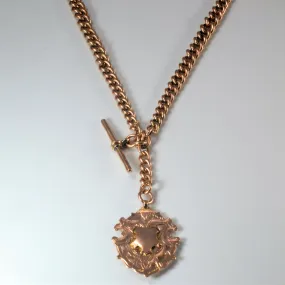 Luxe For Less 1918 Rose Gold Albert Chain | 15"|