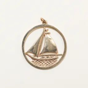 handmade touch Refined Touch 1966 Birmingham Yellow Gold Sailboat Necklace | 26" |
