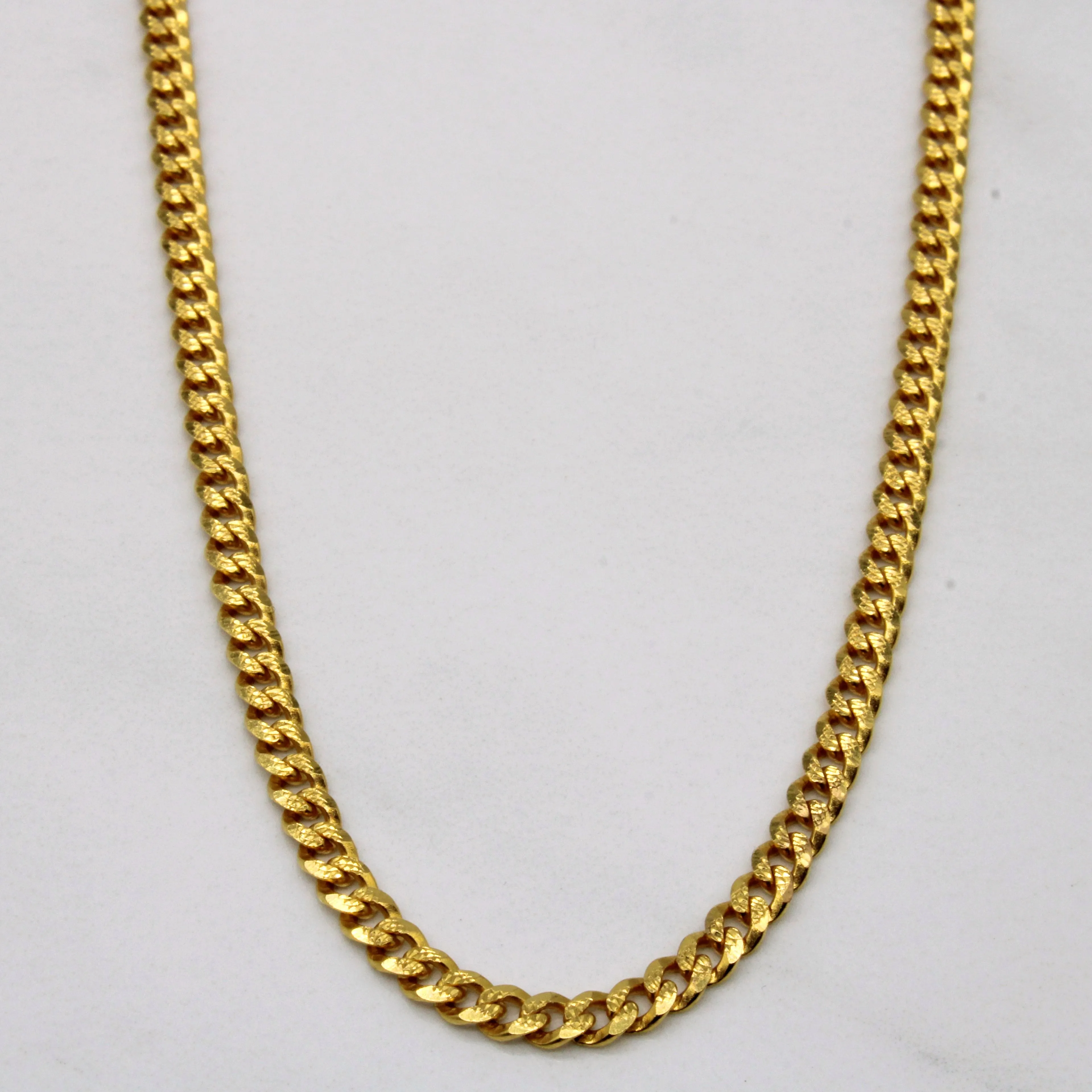 22k Yellow Gold Chain | 22" | Fashionable Finish