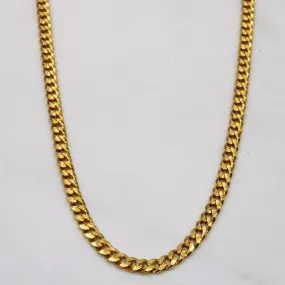 22k Yellow Gold Chain | 22" | Fashionable Finish