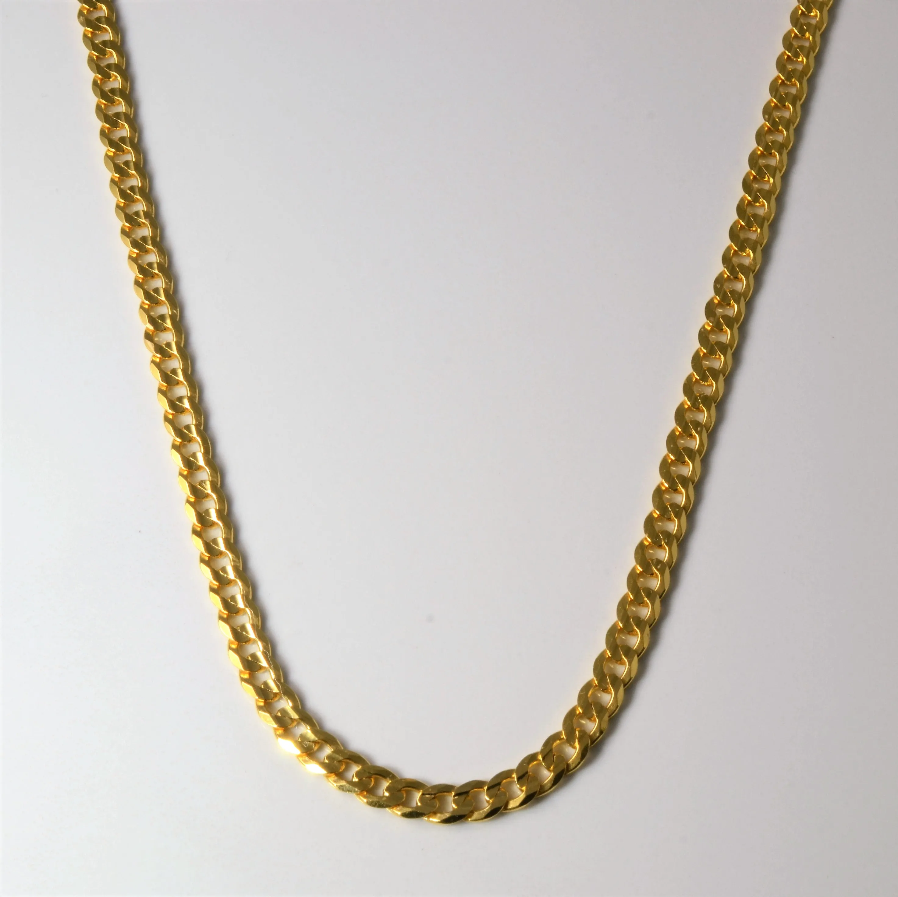 Crisp Lines 22k Yellow Gold Cuban Chain | 20" |