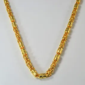 24k Gold Kings Braid Necklace | 22" | Vintage Mood