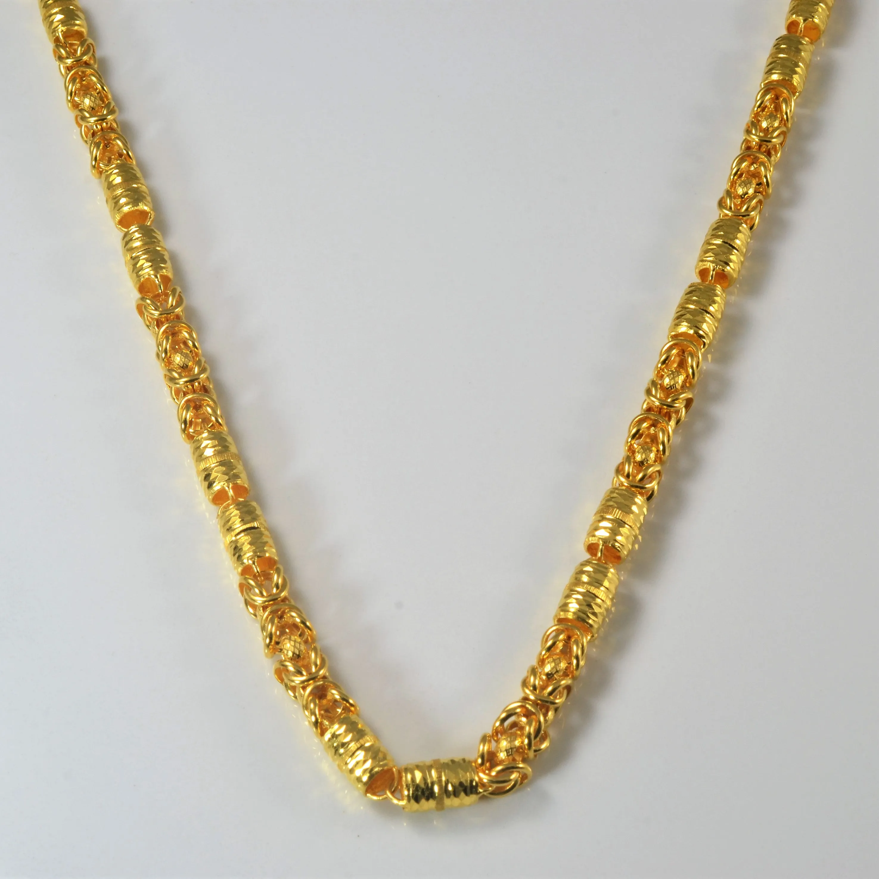 24k Gold Kings Braid Necklace | 22" | Vintage Mood