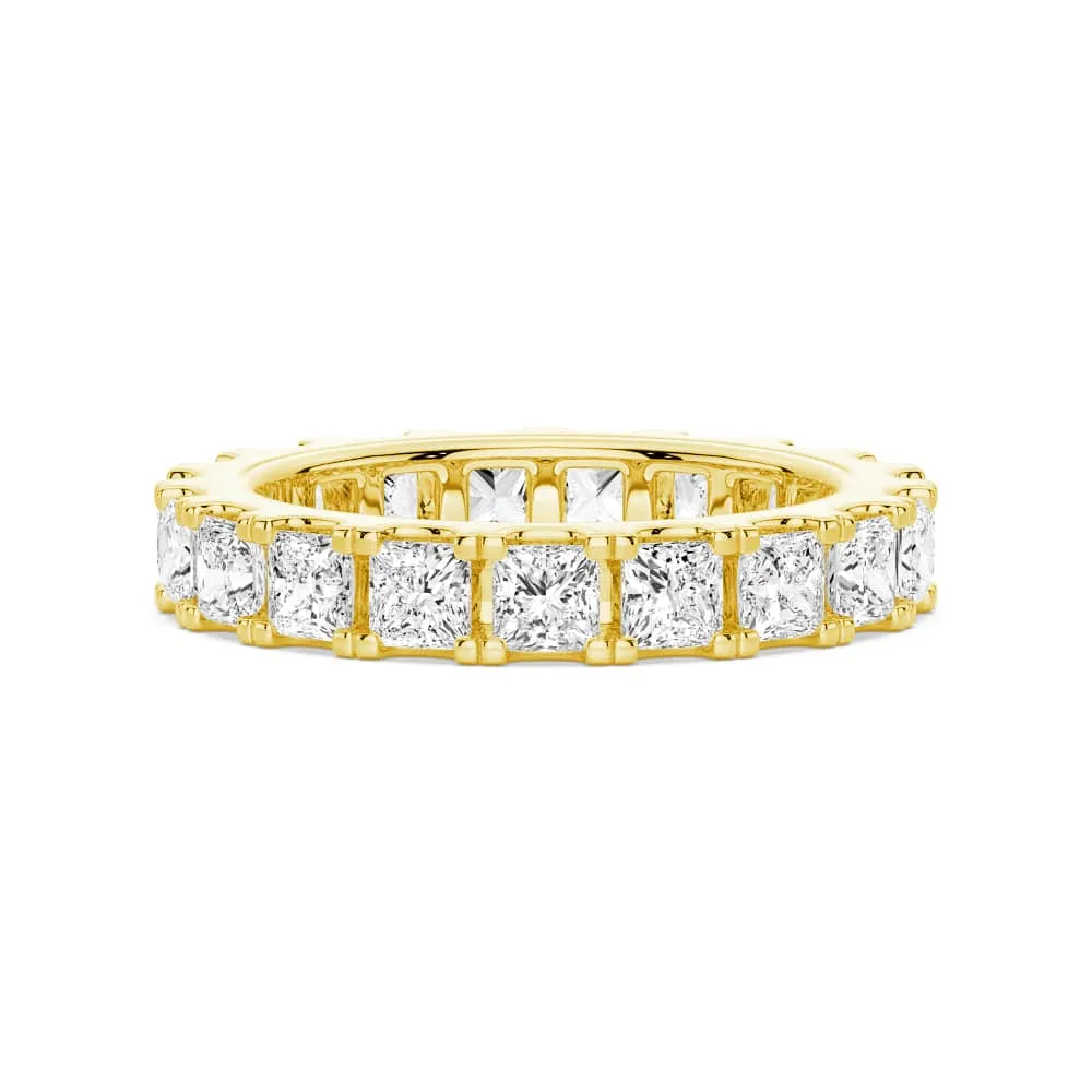 Chic Accent 5ctw. Princess Cut Moissanite Eternity Band