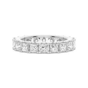 5ctw. Princess Cut Moissanite Eternity Band Vintage Style