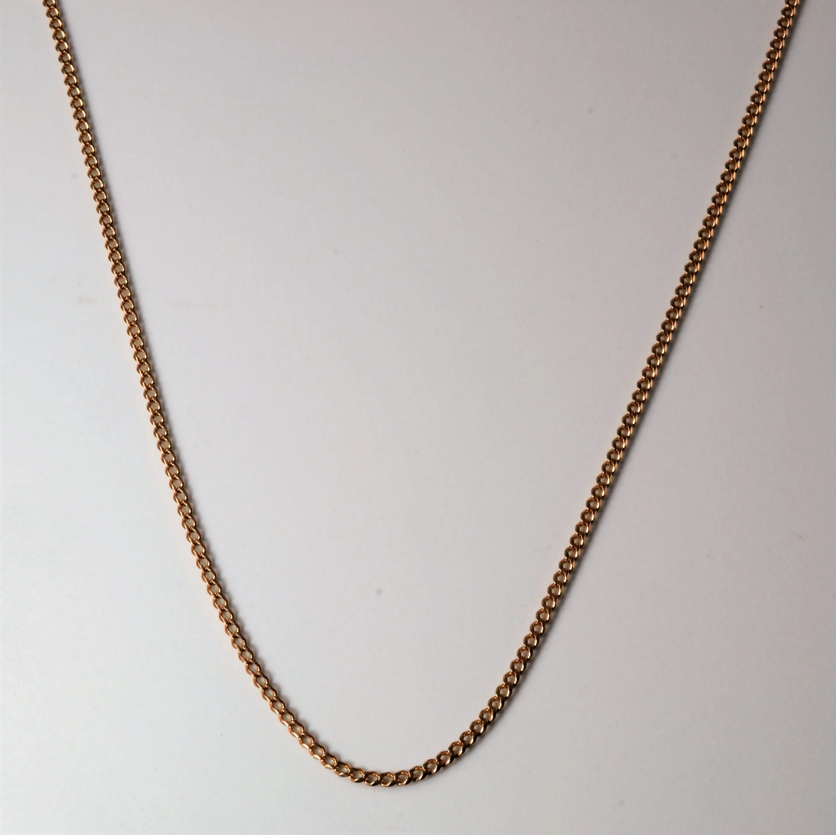 Gleaming Sparkle Romantic Spark 8k Rose Gold Cable Chain | 17" |