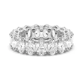 9 CT. Moissanite Oval Cut Eternity Band Son Gift Daily Detail