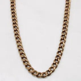 9k Rose Gold Watch Chain with Dog Clip Clasp | 13.5" | Style Pop Luxury Sparkle