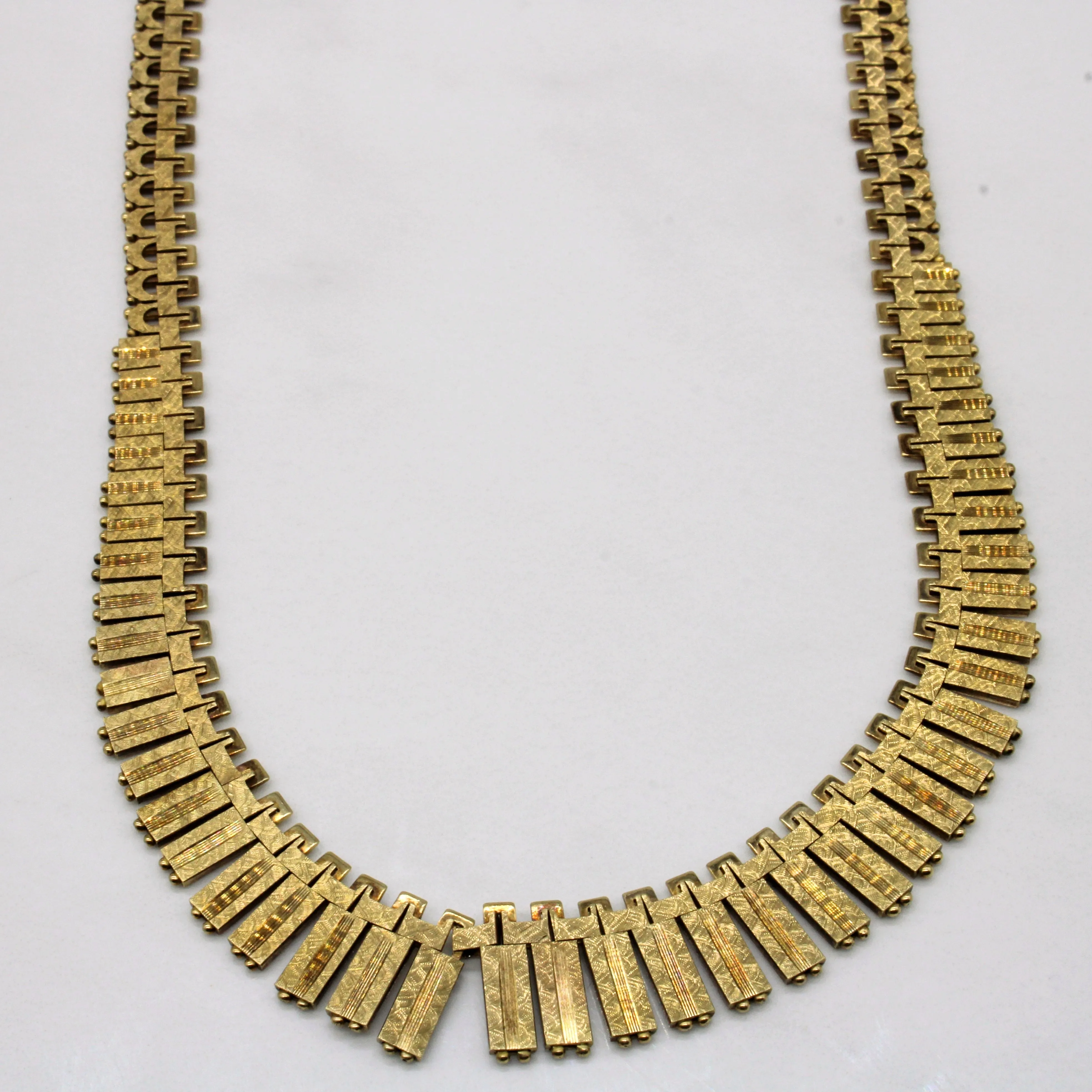 9k Yellow Gold Graduated Necklace | 16" | Luxury Choice Subtle Mood