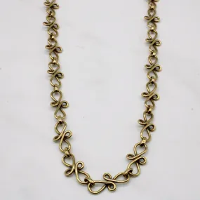 Elegant Line 9k Yellow Gold Necklace | 18" |