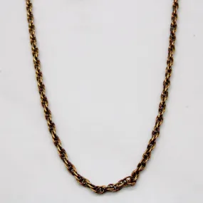 9k Yellow Gold Prince of Wales Chain | 22" | Glamorous Design Stylish Choice