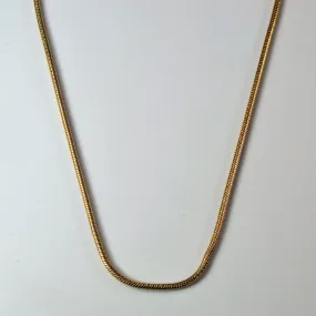 Glam Night Precious Gemstones 9k Yellow Gold Snake Chain | 16" |