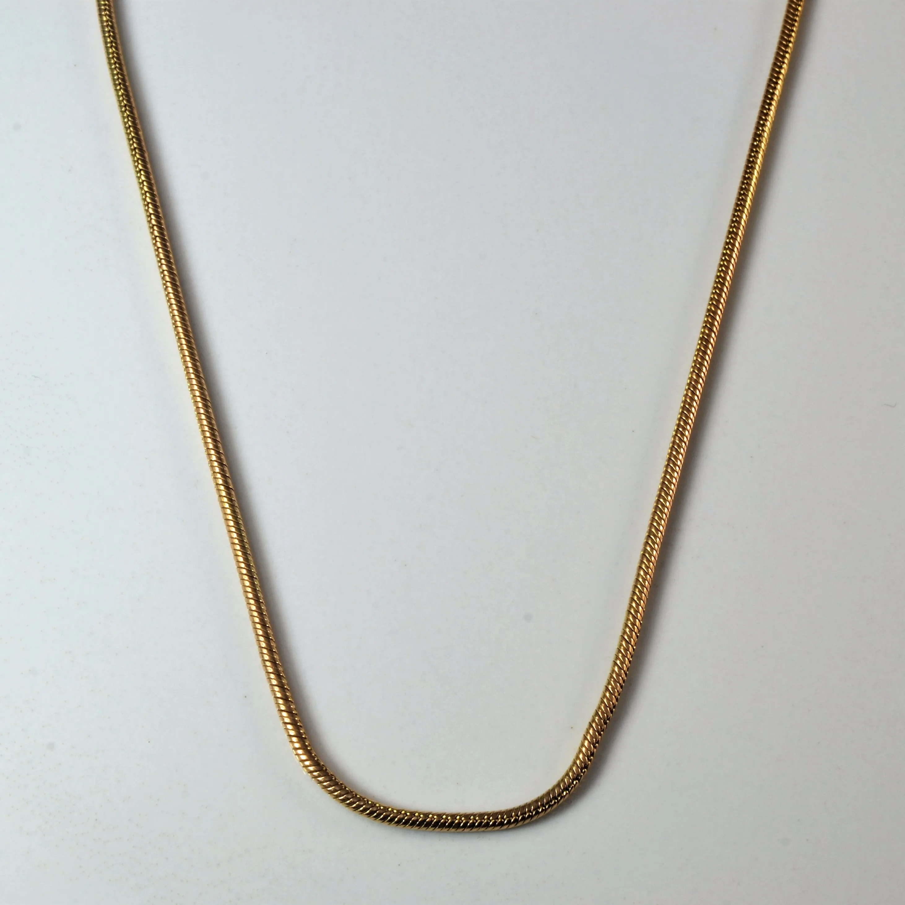 Glam Night Precious Gemstones 9k Yellow Gold Snake Chain | 16" |