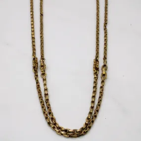 Camera Ready 9k Yellow Gold Watch Chain | 56" |