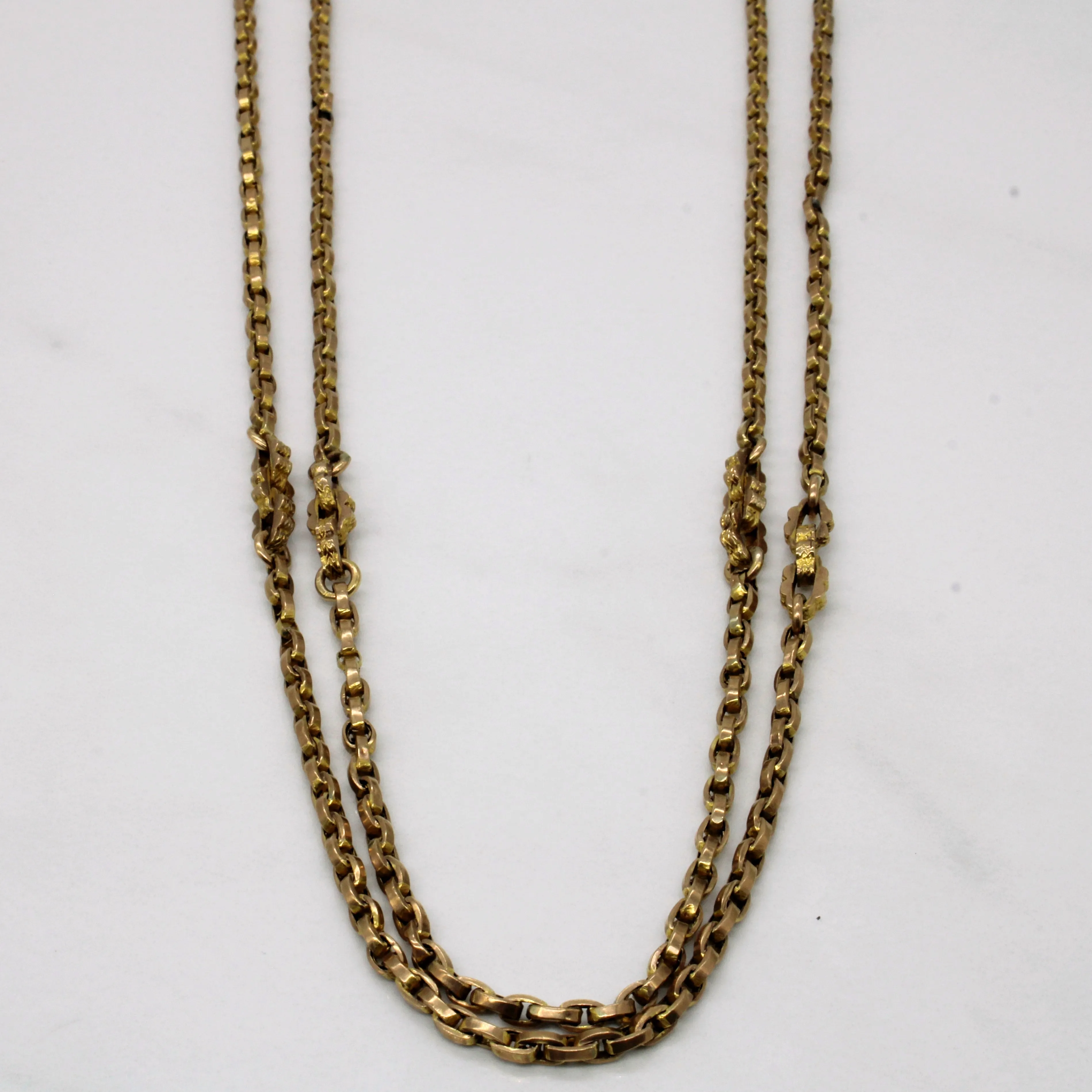 Camera Ready 9k Yellow Gold Watch Chain | 56" |