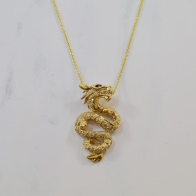 'Effy' Pave Diamond Dragon Necklace | 0.91ctw | 18" | Special Look