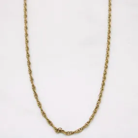 10k Yellow Gold Rope Chain | 18" | Iconic Touch