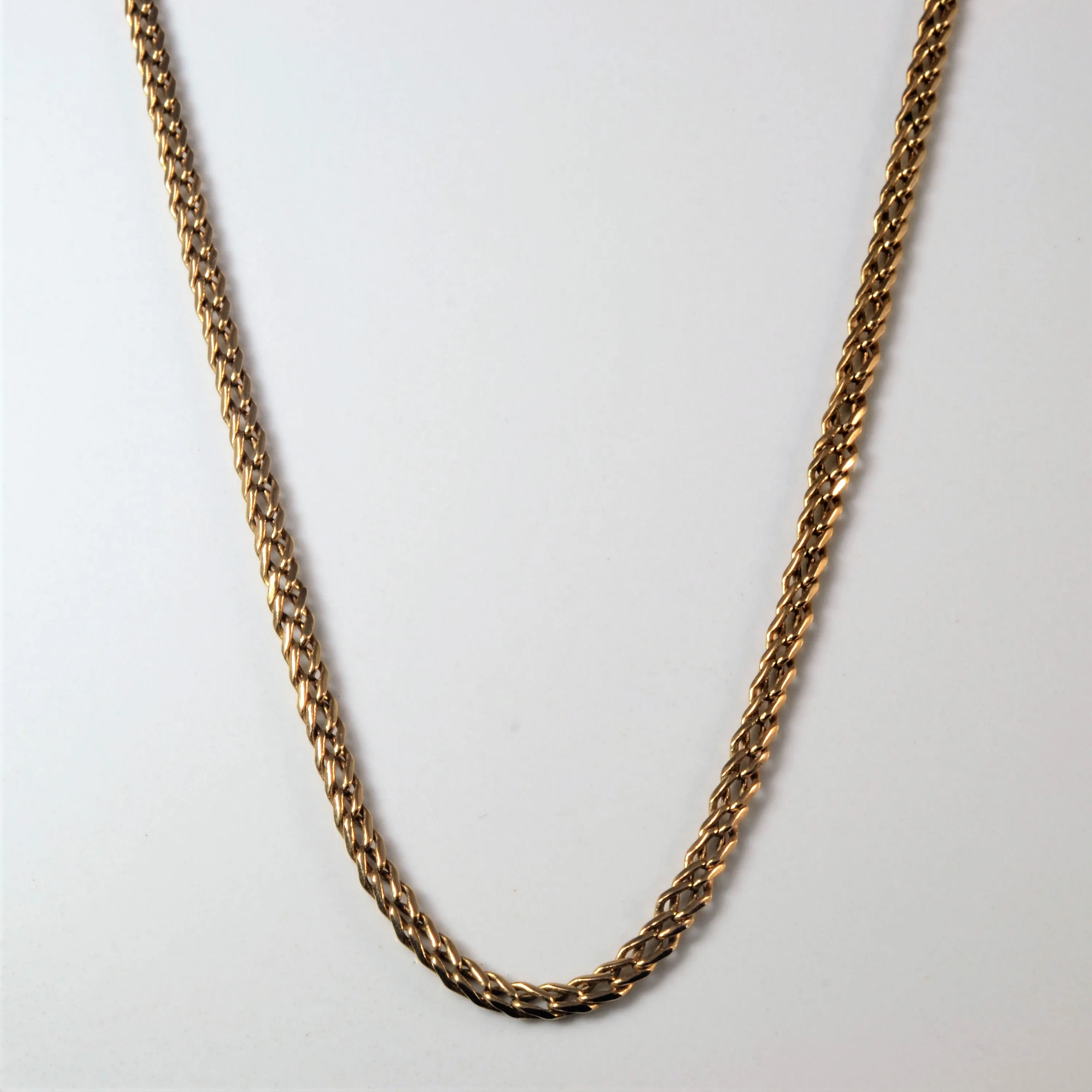 Evening Shine Artisan Sparkle 18k Yellow Gold Parallel Chain | 20" |