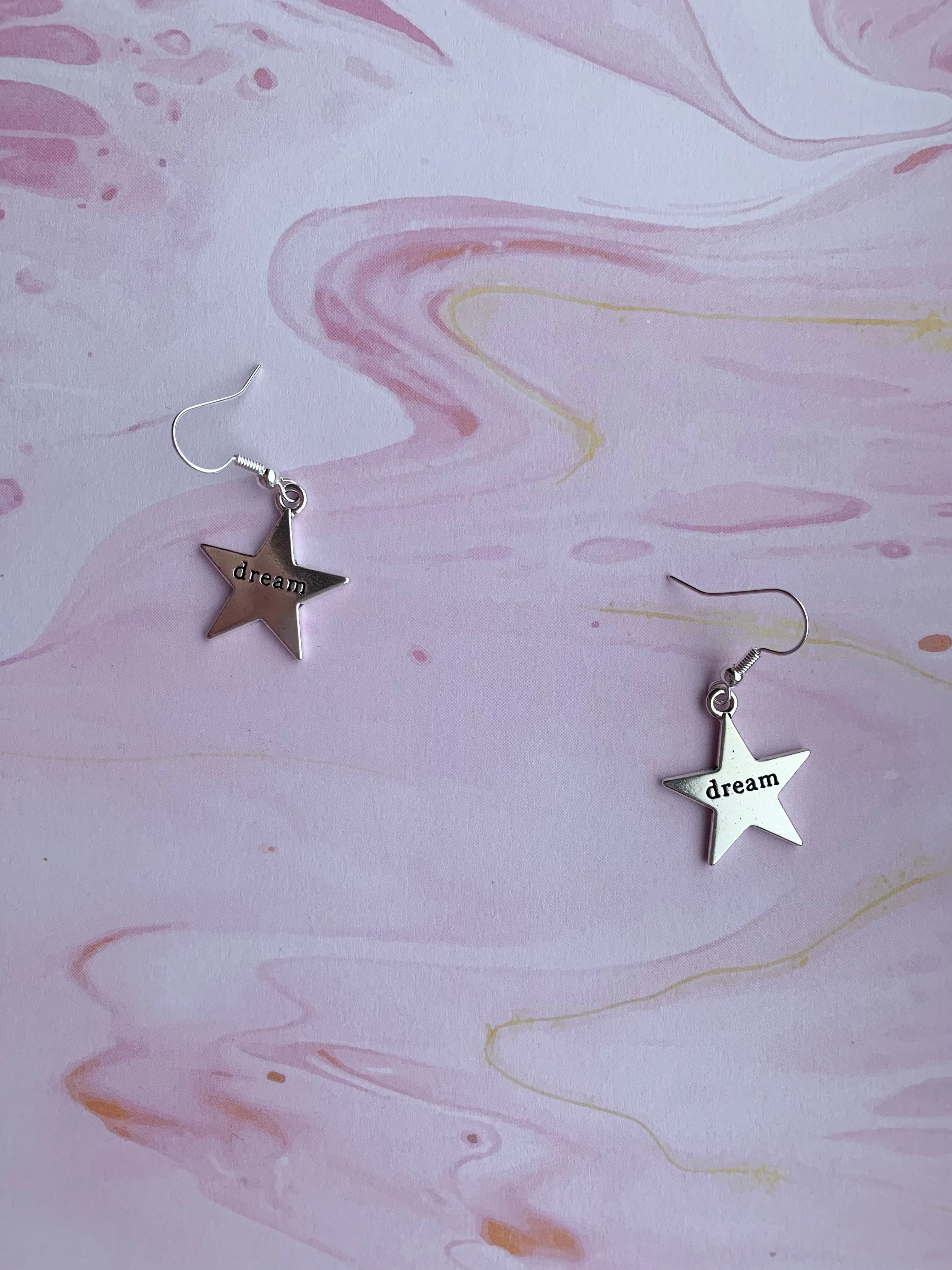 Star-Shaped Adornment Round Adornment Dream Star Earrings