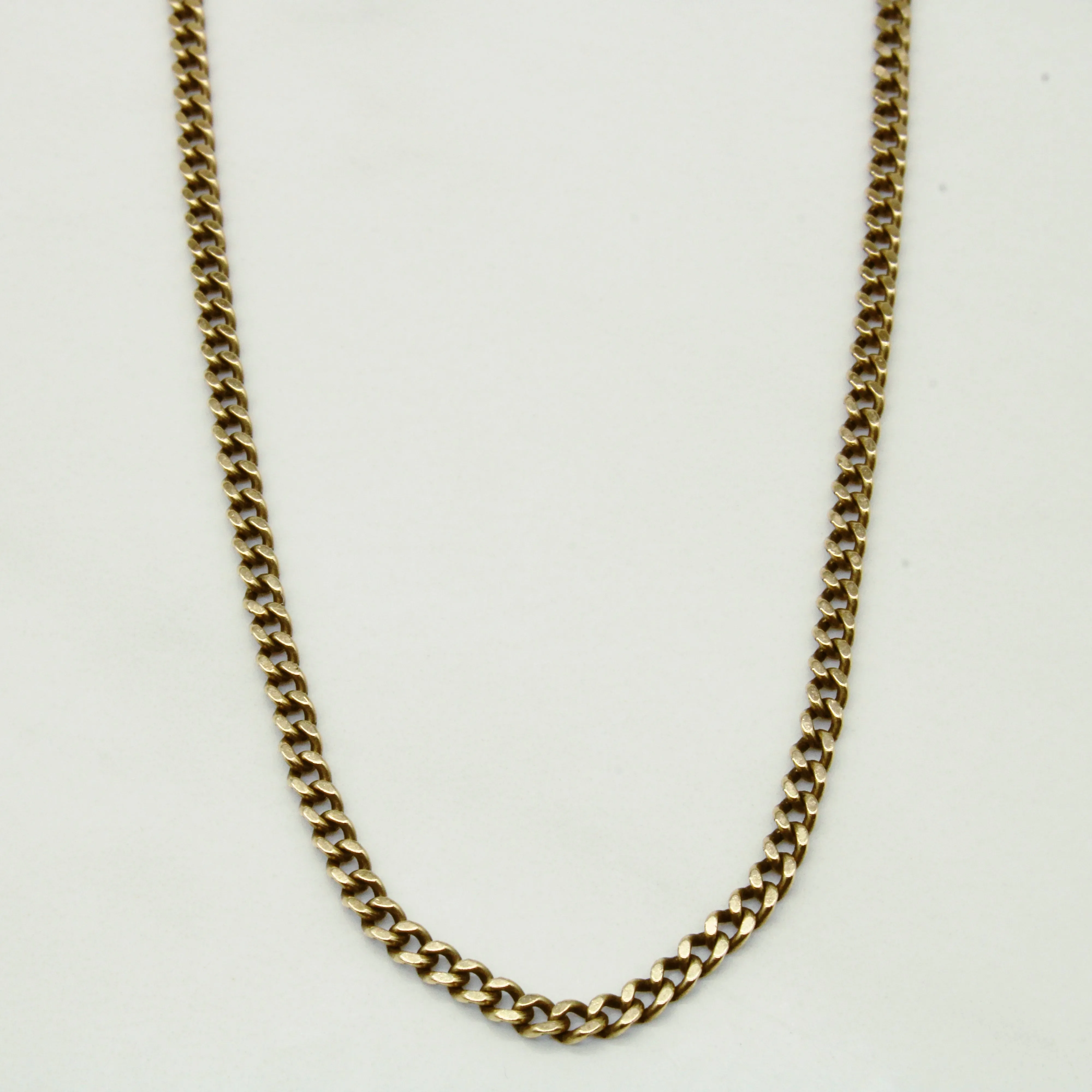 10k Yellow Gold Curb Link Chain | 22" | Polished Design Weekend Chic