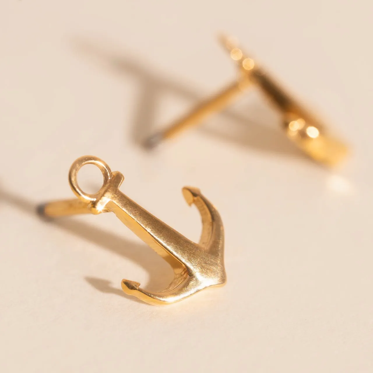 Anchor Stud Earrings Artistic Accent
