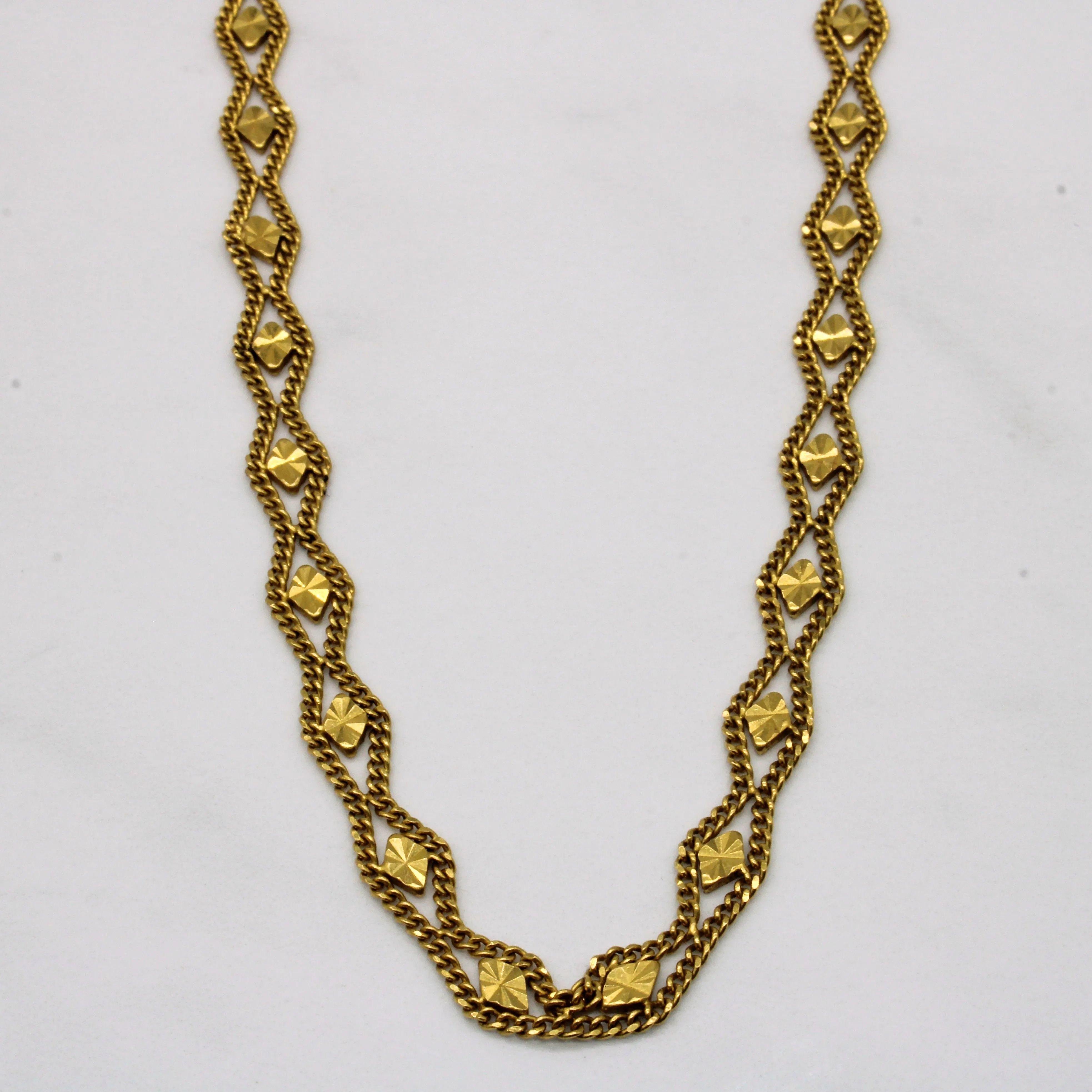 22k Yellow Gold Necklace | 20" | Delicate Style