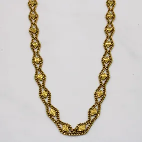 22k Yellow Gold Necklace | 20" | Delicate Style
