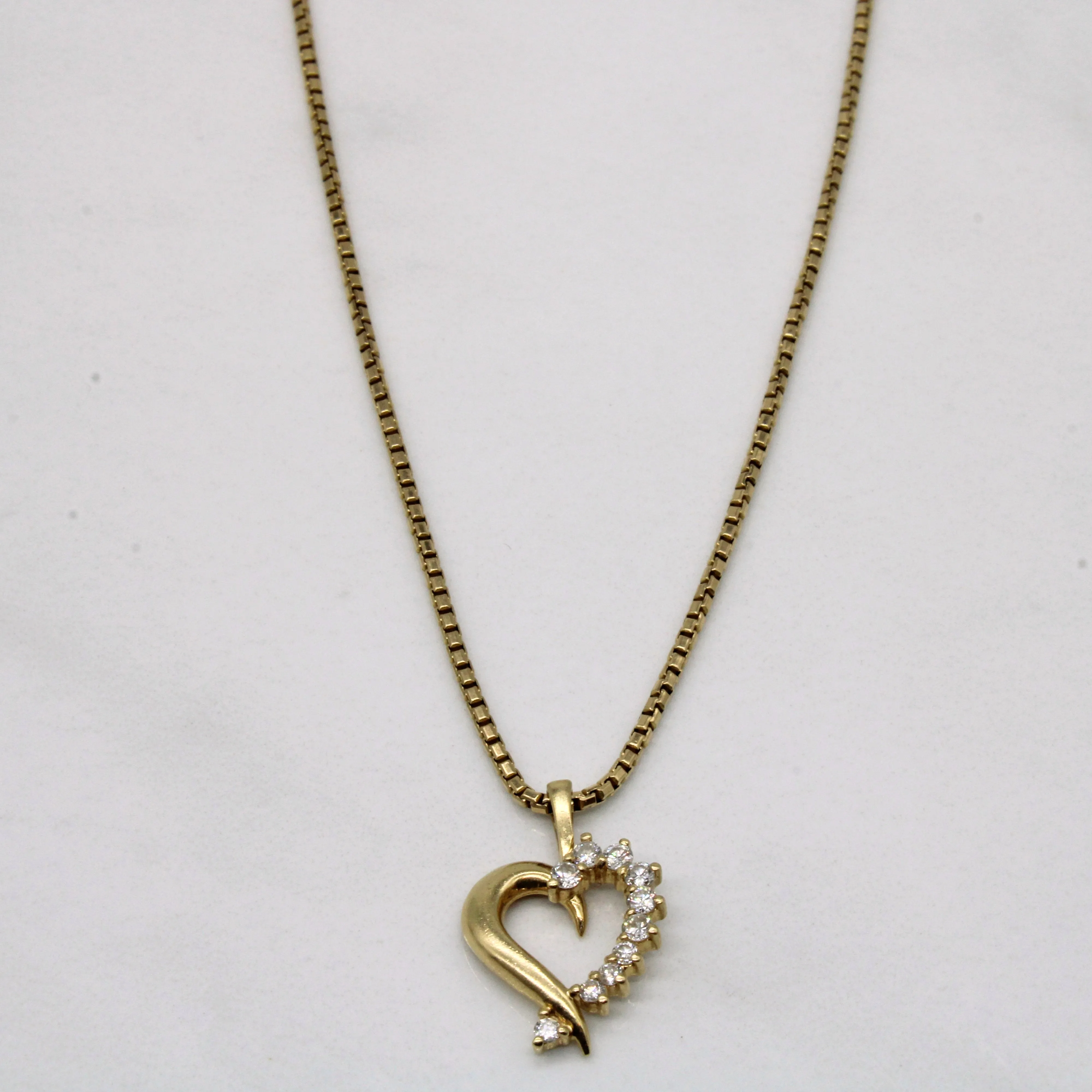 Gift Moment Enchanted Look Diamond Heart Pendant Necklace | 0.13ctw | 22" |