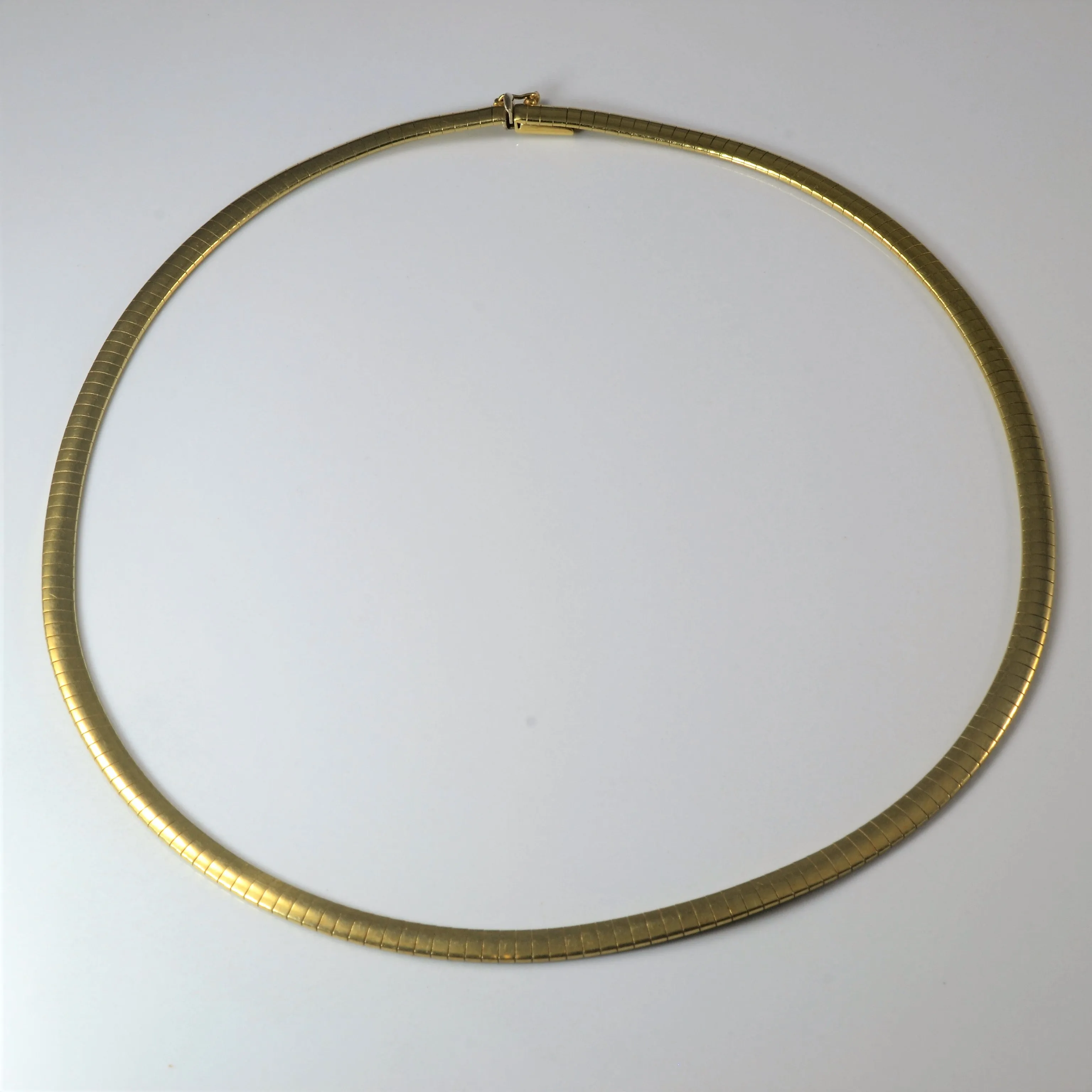 Yellow Gold Omega Chain | 16" | Stylish Appeal