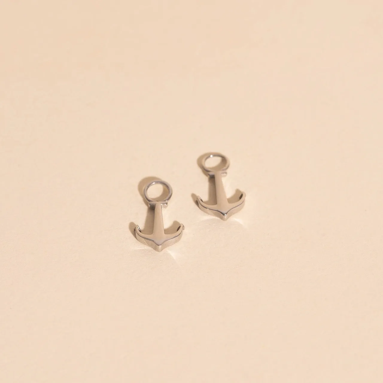 Anchors Aweigh Huggie Hoop Charms Contemporary Trinket Delicate Creation