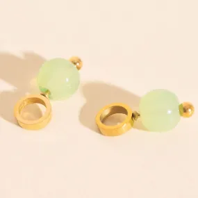 Aura Huggie Hoop Charms Polished Style Luxurious Decoration