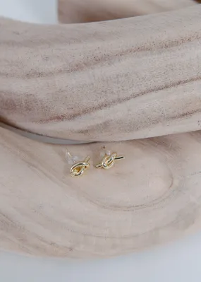 High-Quality Appearance Love Knot Studs