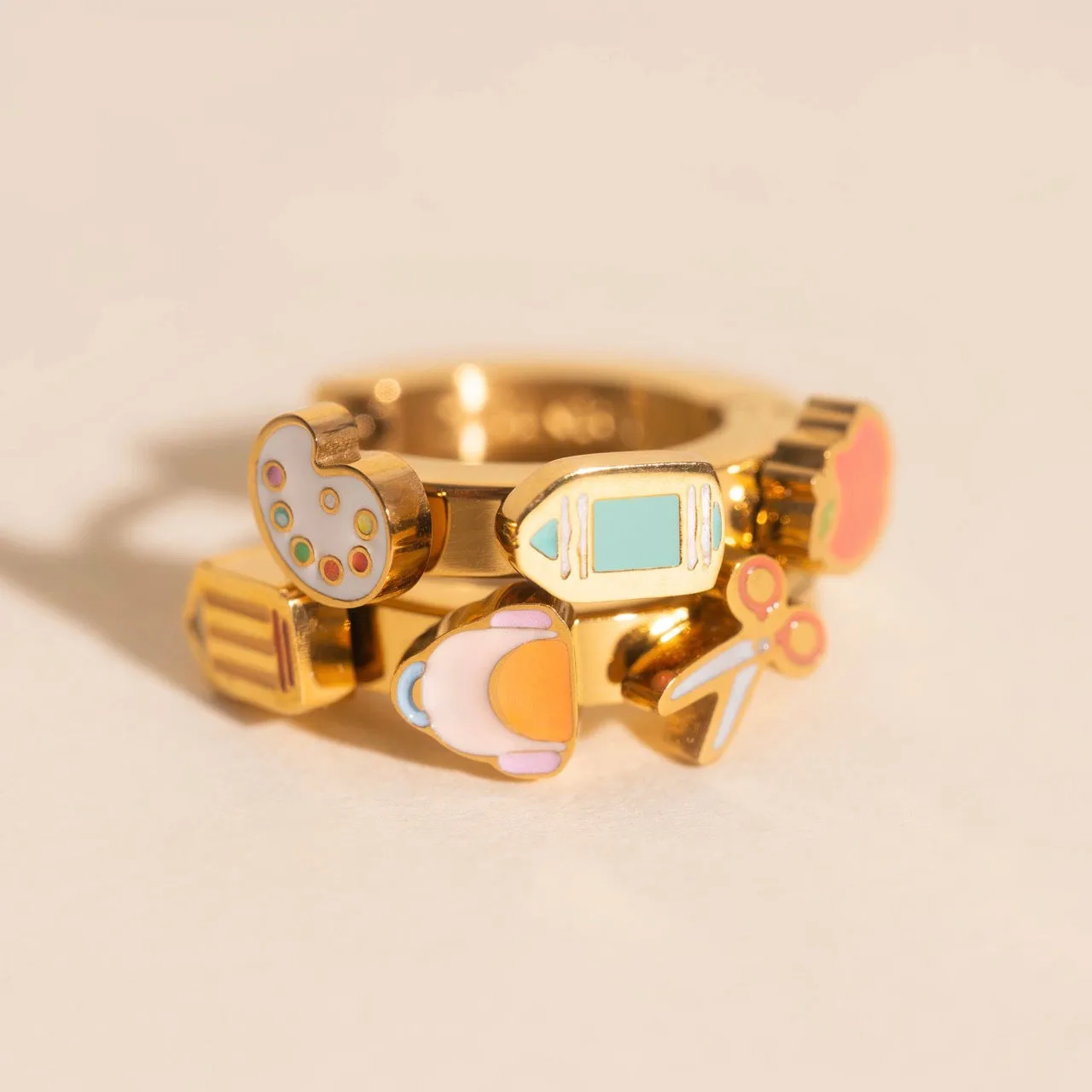 Polished Product Back to School 3D Huggie Hoop Earrings