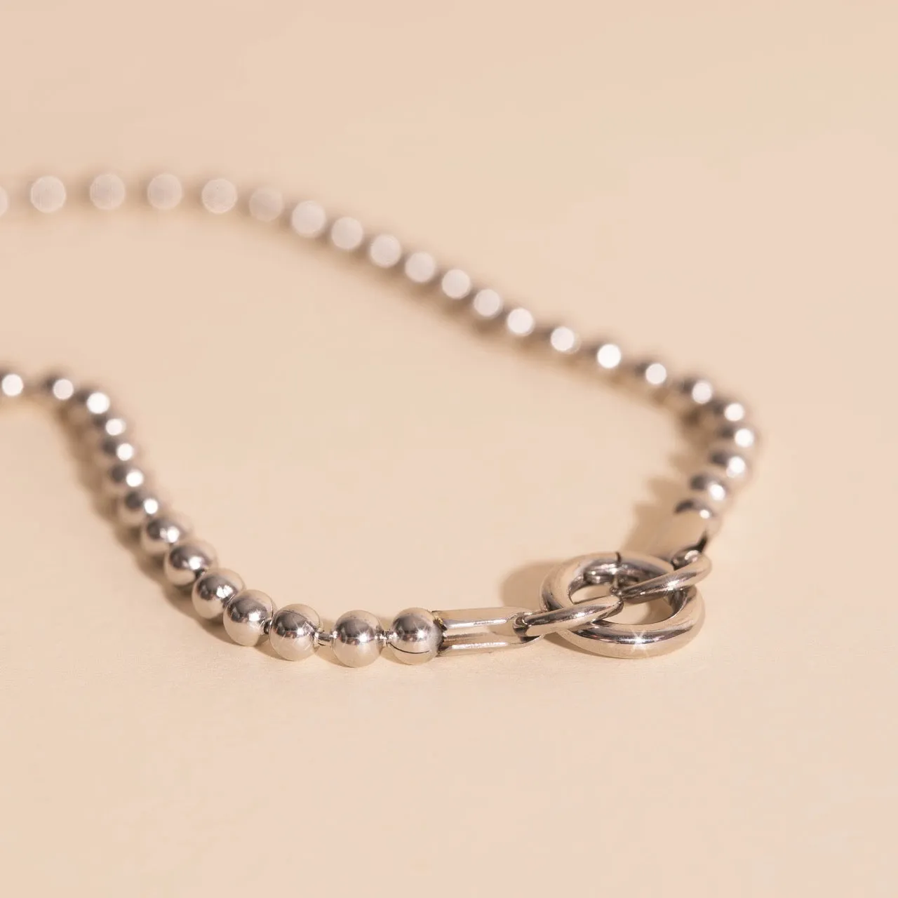 Ball Chain Necklace Fine Detail Everyday Chic