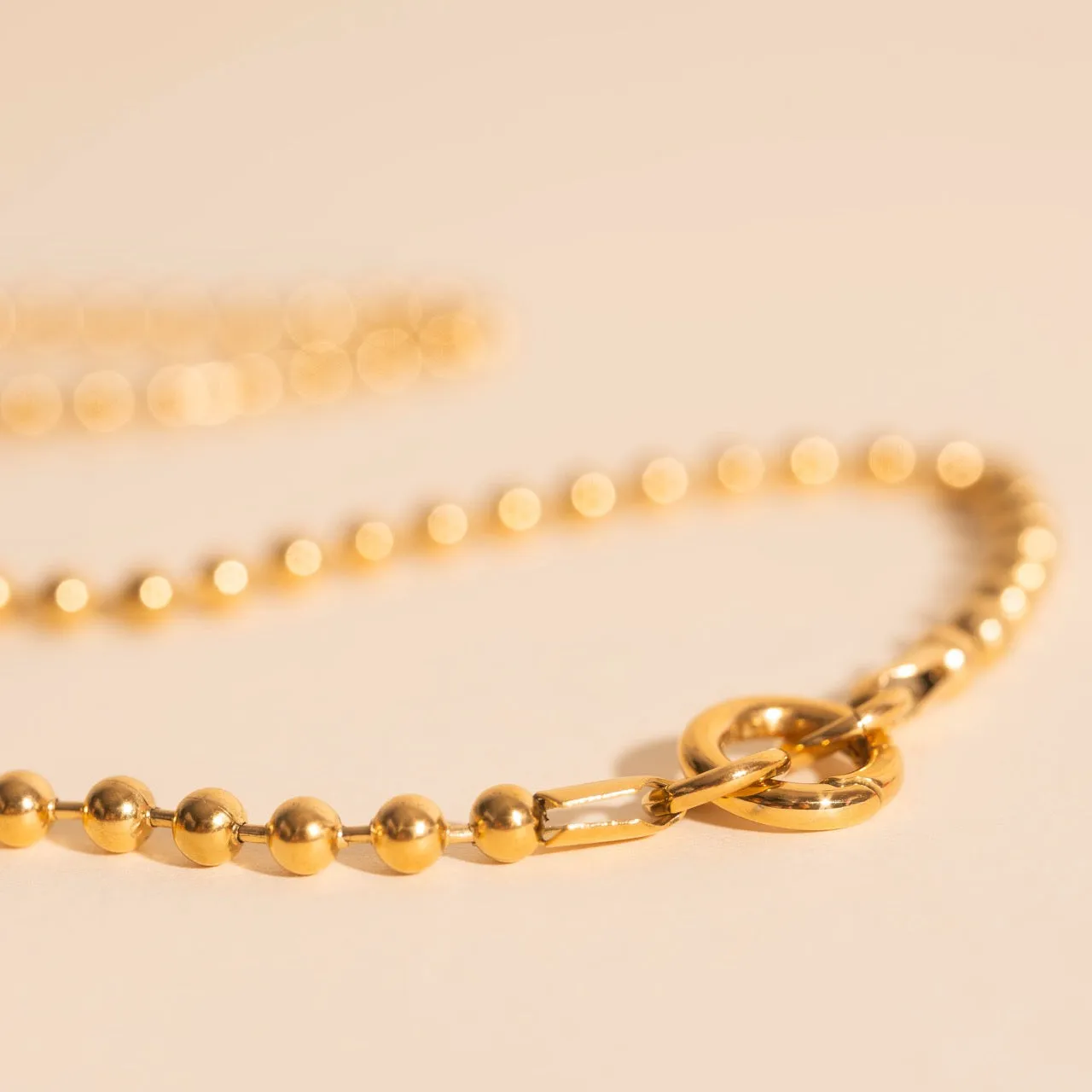 Birthday Jewelry Ball Chain Necklace