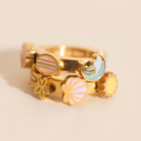 Luxurious Accent Secure Must-Have Beach 3D Huggie Hoop Earrings