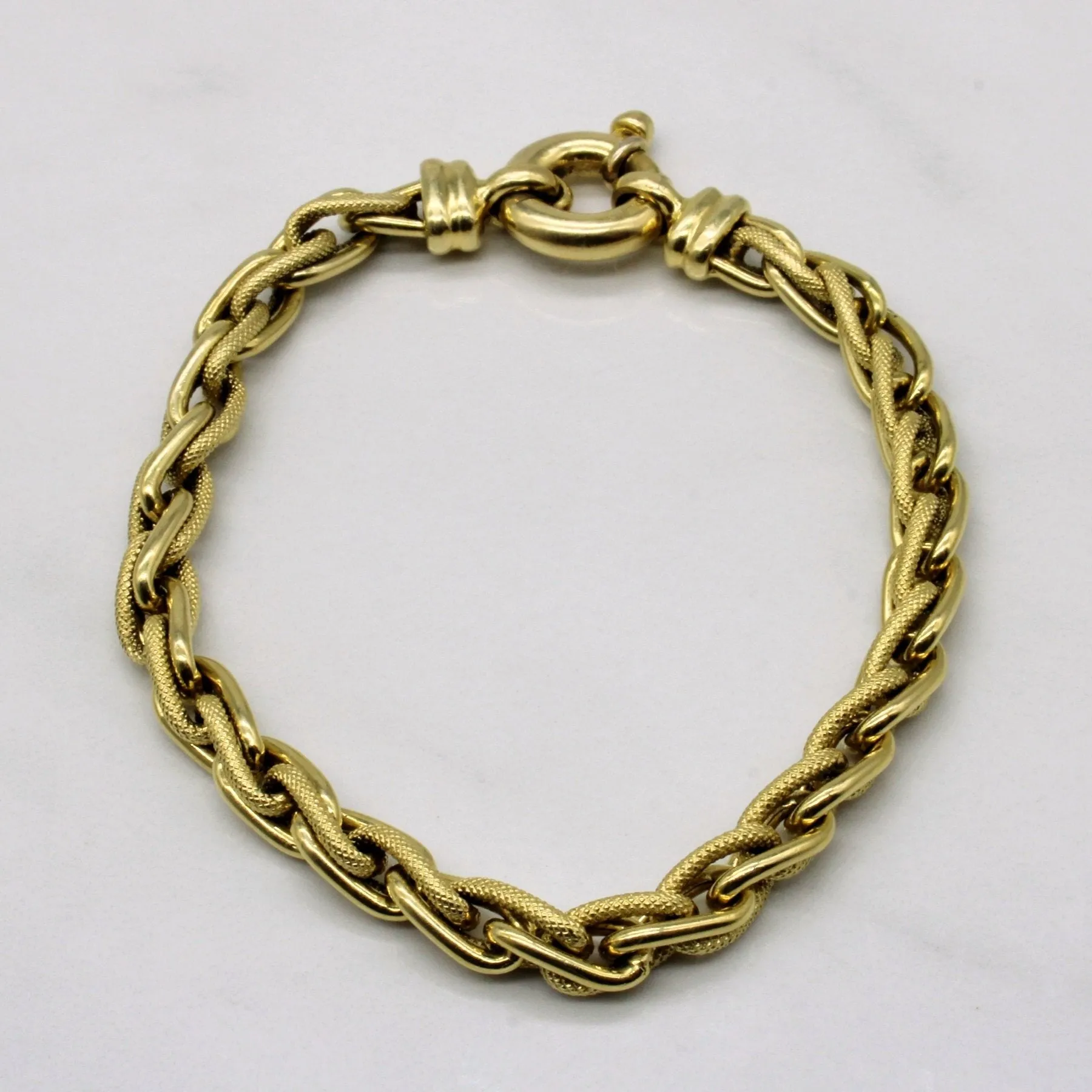 'Birks' 18k Yellow Gold Bracelet | 7.5" | High-Quality Piece Polished Piece
