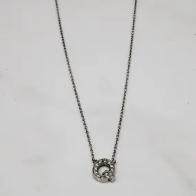 Handcrafted Beauty Birks' Diamond 'Q' Initial Necklace | 0.14ctw | 18" |